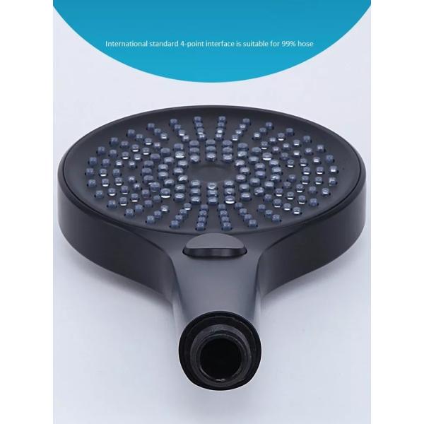 Polished High Pressure Water Saving ABS Plastic Surface Shower Head For Bathroom Accessories