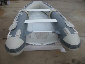 Cheap Front Locker Aluminum Rib Boat double layer flat bottom  4 Person Inflatable Boat PVC tube wholesale