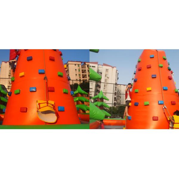 Outdoor kids inflatable rock climbing wall for inflatable sports games activities