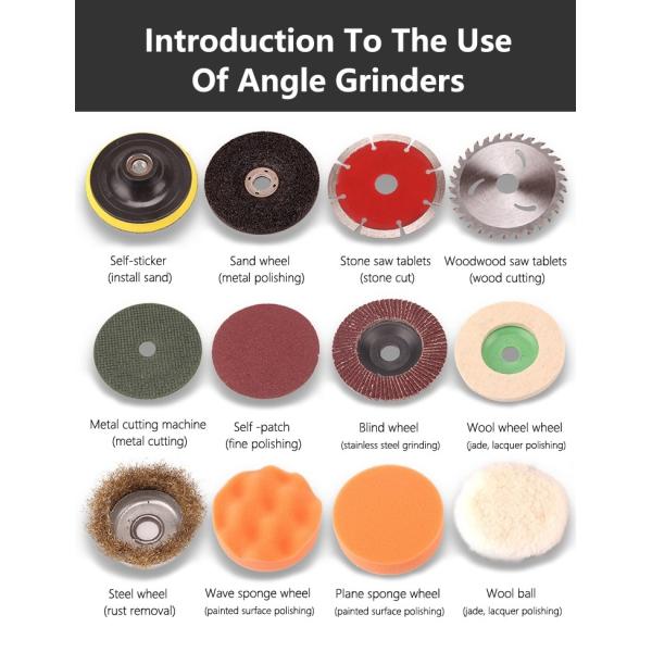 9000rpm Lithium Electric Angle Grinder Brushless Charging Grinding Dynamic Cutting Polishing Machine