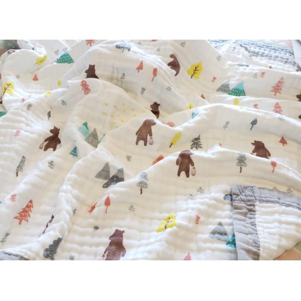 Patterned 40S Kids Swaddle Gauze Fabric Non Irritating Biodegradable