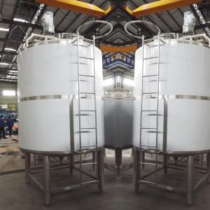 Cheap SS304 Cone Bottom Stainless Steel Tanks Double Layer Insulation wholesale