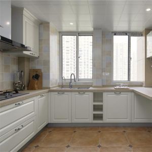 Cheap 3D Drawing Modern Solid Wood Kitchen Furniture Cabinet wholesale