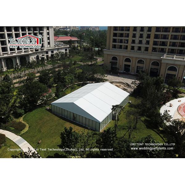 White PVC Roof Cover Outdoor Luxury Wedding Tents / Garden Party Marquee