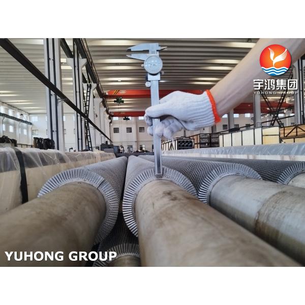 ASTM A312 TP304H Stainless Steel HFW Serrated Finned Tubes For High-Temp Heat Exchangers