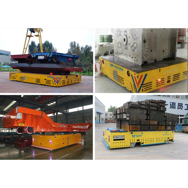 Ultra Low Table Die Transfer Cart Railway Electric Flat Trailer For Foundry Plant