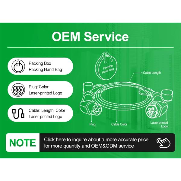 Portable Type 2 EV Charger 32A 7kW EV Charging Station With LCD Current Adjustable