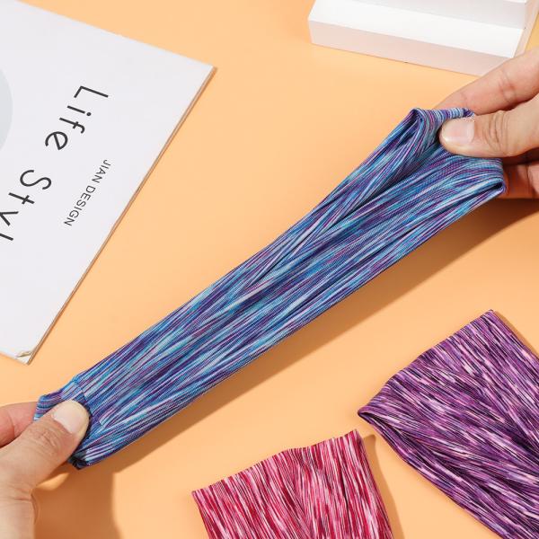 Absorbing Sweat Elastic Yoga Running Headbands Breathable Stretchy