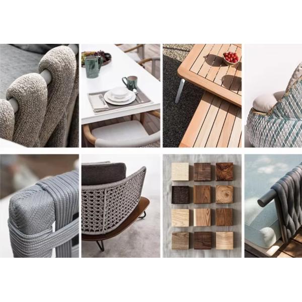 Outdoor Wood Top Aluminum Round Cafe Table Set Furniture For Hotel Restaurant Balcony Courtyard