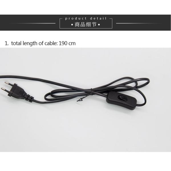 Industrial Retro Black Lampshade plug in wall light (WH-VR-15)