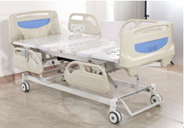 Intensive Care Motorised Hospital Bed Tilted For Patients Examination