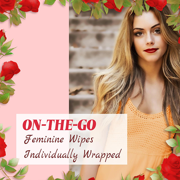 Wholesale Super Fresh Lady Parts Feminine Wipes Flushable pH Balanced Wet Wipes for Women Safe