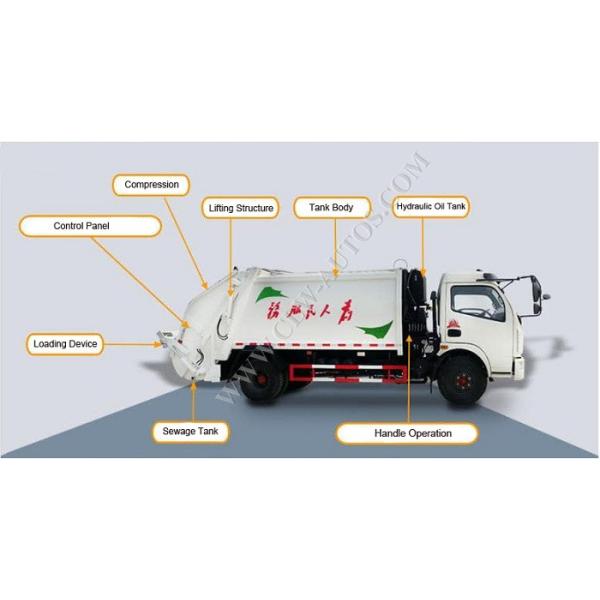 ISUZU 5tons Compressed Garbage Truck Compactor Refuse Collection Truck