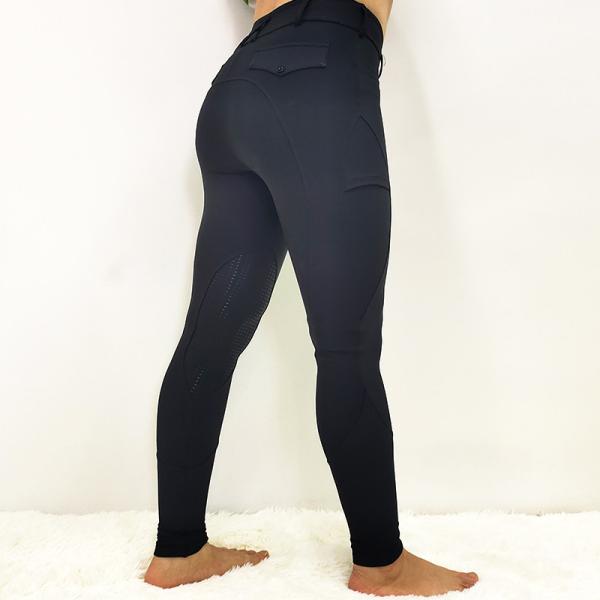 XXS - XL Womens Horse Riding Leggings Tights Black No Slip Silicone Printing Breeches
