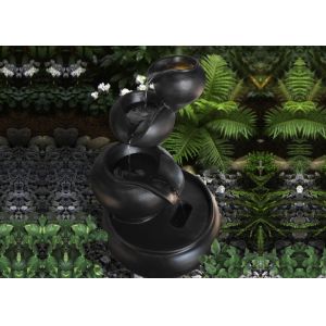 China Garden Three Tea Pots Cast Stone Water Fountains on sale