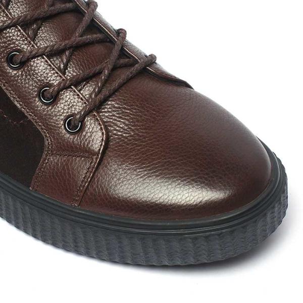 Autumn Burgundy Pigskin Sock Lace Up Leather Boots