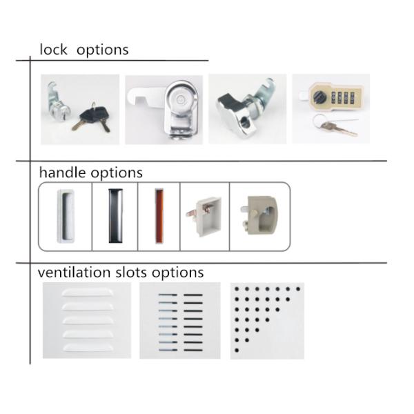Powder Coated Steel Single Door Locker Rust Proof For Office