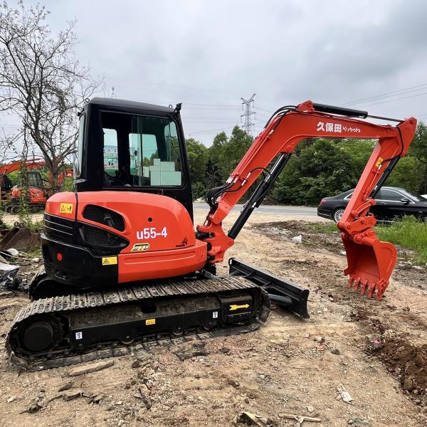 Japan Original U55 Used Kubota Excavators Kubota Excavator With Rubber Tires