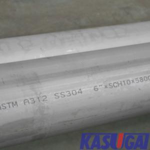 China ASTM A312 Welded Stainless Steel Pipe 12m Length TP304L ASME B36.10M on sale