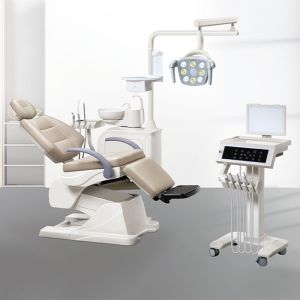 Cheap 220V/110V Optical Electric Dental Chair Unit Leather Cushion wholesale