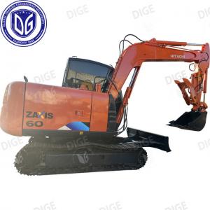 Cheap ZX60 Hitachi 6 Ton Used Excavator Small Crawler Excavator With Cabin wholesale