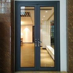 Quality Hollow Glass Aluminum Hinged Door Sound Insulation for sale