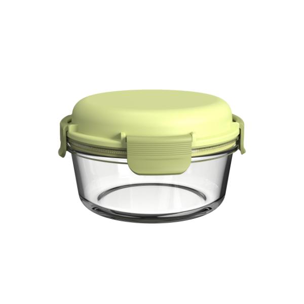 Stackable Borosilicate Glass Lunch Box Microwave Safe Glass Food Lunch Containers 950ml 1050ml