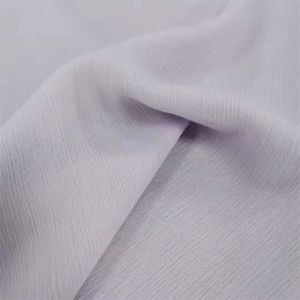Solid 75d Crinkle Georgette Fabric Polyester Chiffon Material
