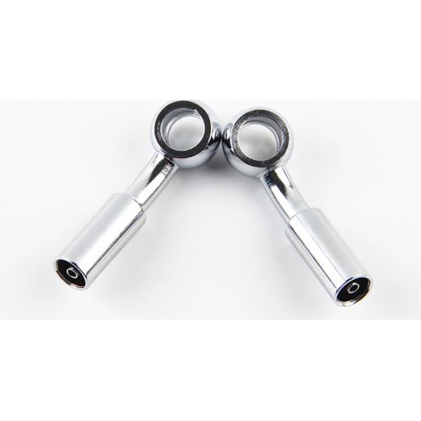 Anti-abrasion Hydraulic Brake Hose Metric Banjo Fitting Chromed