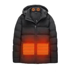 Cheap Electric Warm Heated Down Jacket Graphene Usb Charging Washable Coat wholesale