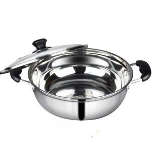 Cheap Kitchen Pots And Pans With Glass Lid , Food Grade Stainless Steel Pots And Pans wholesale