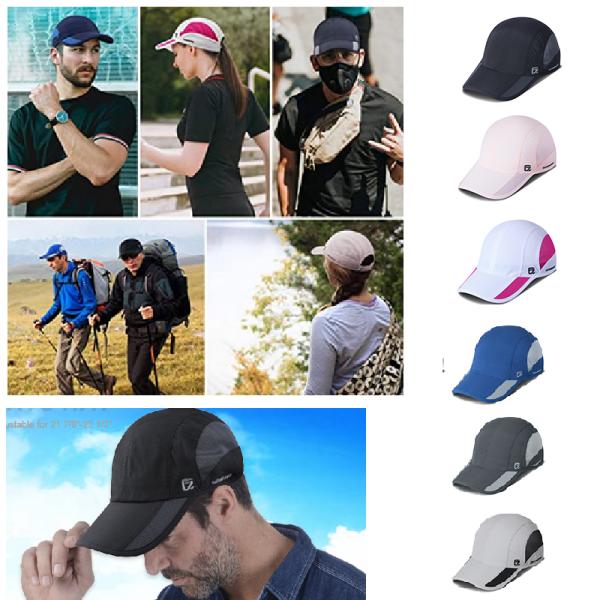 Custom Logo Imprint Unstructured Outdoor Sports Mesh Caps Quick Dry Baseball Hat Hip Hop Dad Hats Two- Tone Hats