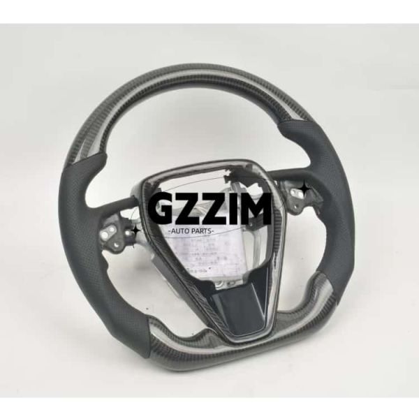 New Product Wholesale Carbon Fibre Perforated Leather Steering Wheel for Toyota Camry