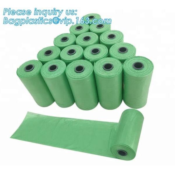 Nappy Baby Disposable Diaper Sacks, Degradable scented disposable baby diaper sack, green tie handle baby diaper sack