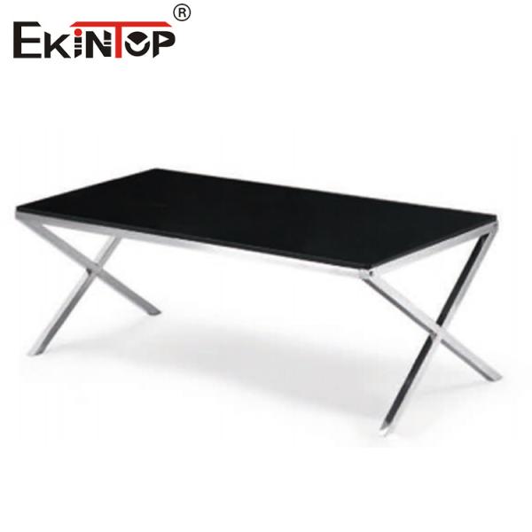 Contemporary Chic Glass And Steel Coffee Table Living Room Furniture