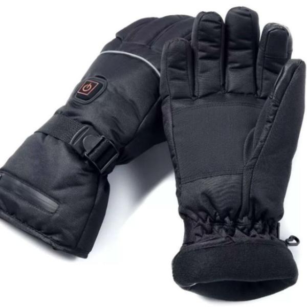 Anti Slip Thermal Heat Gloves PU Leather Composite Fiber Heating Element