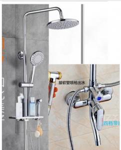 Cheap Chrome Bathroom Shower Head Set 22mm Rain Mixer Shower Combo Set wholesale
