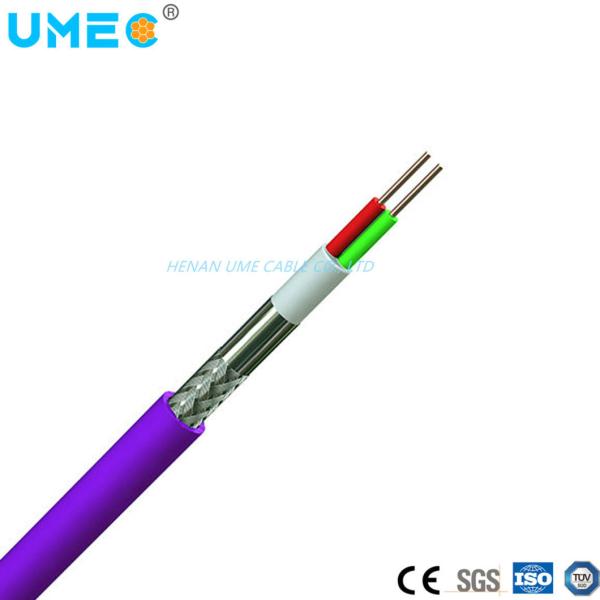 Profibus Dp Cable Purple PVC Dual Core Shielding Communication Cable