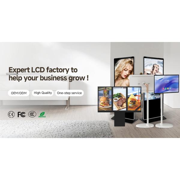 60Hz 21.5 Inch Smart TV 1920x1080 Portable Stand TV Android 12