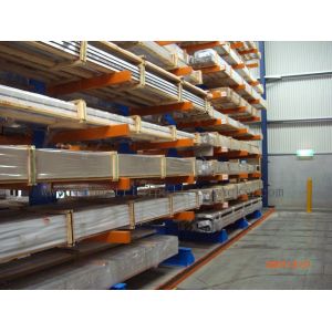 Warehouse Cantilever Racking Systems Both Side for Aluminum Pipe