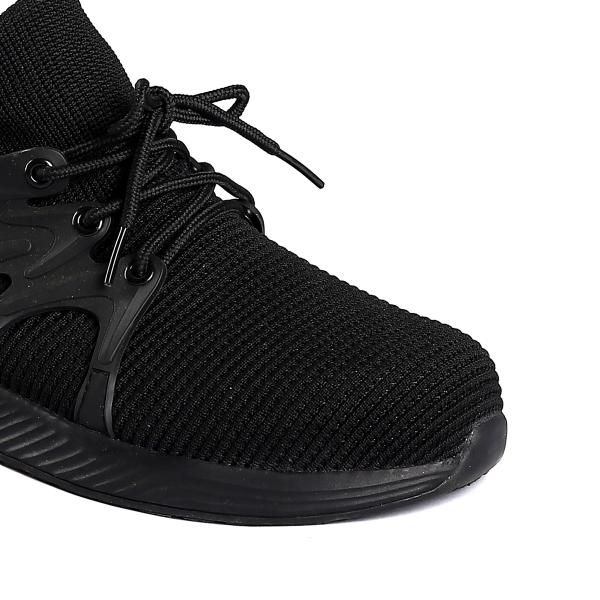 Lightweight Flyknit Protective Footwear With Lace-up Closure And EVA Outsole