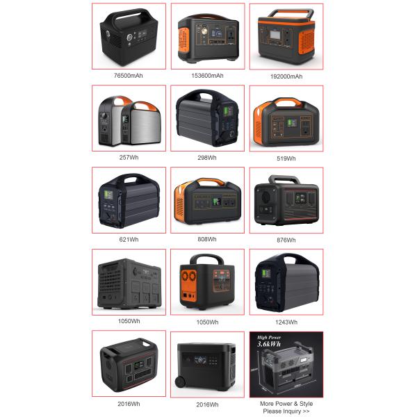 Outdoor Lithium Battery Ukraine Camping 220 V Rechargeable Portable 2000Wh Lifepo4 Solar Power Station