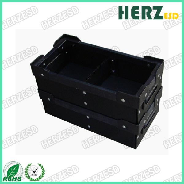 Conductive PP Hollow Sheet ESD Cardboard Sheets , Hollow Recyclable Corrugated Plastic Sheets