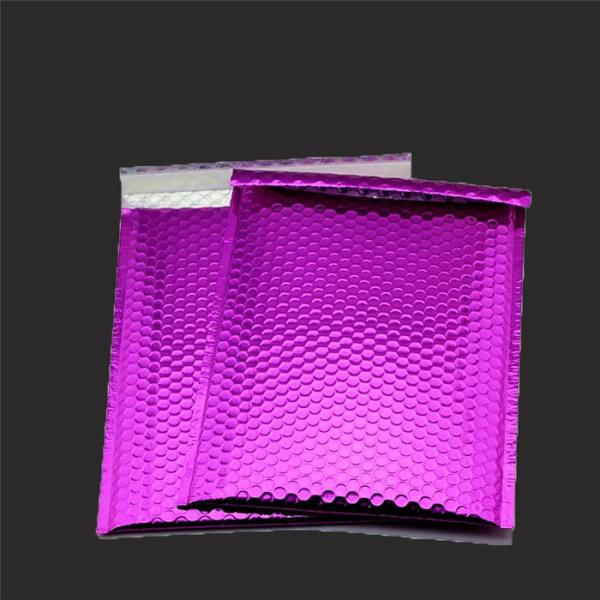 Antistatic Metallic Pink Bubble Mailers , Bubble Wrap Bags 135x210 #-AC