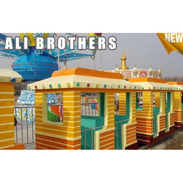 Outdoor Amusement Equipment Tourist Electric Train Games New Design Track And Trackless Train