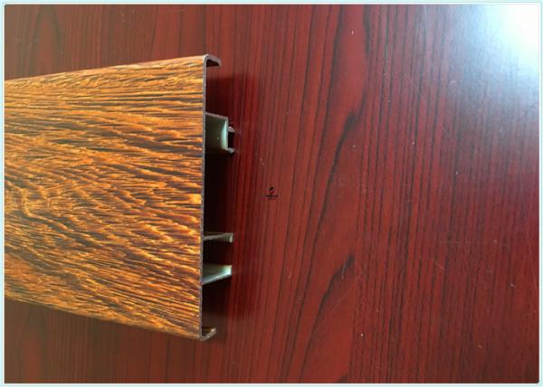 Quality Mechnically Polishing Wood Finish Aluminium Profiles Coating 6.5 Meters for sale