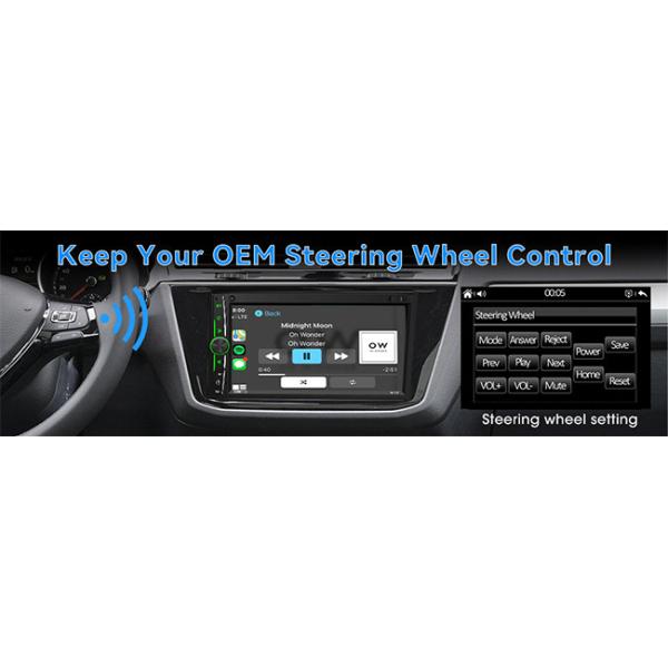 Wince 2 Din MP5 Car Stereo 7 Inch Touch Screen Radio With Universal Control