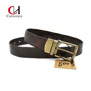 Cheap Cowhide Genuine Brown Leather Belt Womens Width 34mm Practical wholesale
