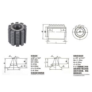 Cheap Coating Carbide Gear Hob For Spiral Bevel Gear Cutting wholesale