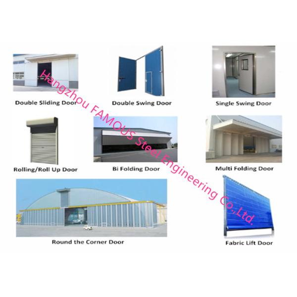 PU Foaming Automatic Handle Industrial Garage Doors EPS Sandwich Panel Sliding Door For Workshop
